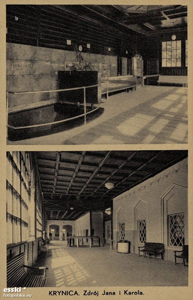 Lata 1920-1939. Wnętrze głównej pijalni.